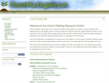 Tablet Screenshot of churchplantingwiki.com